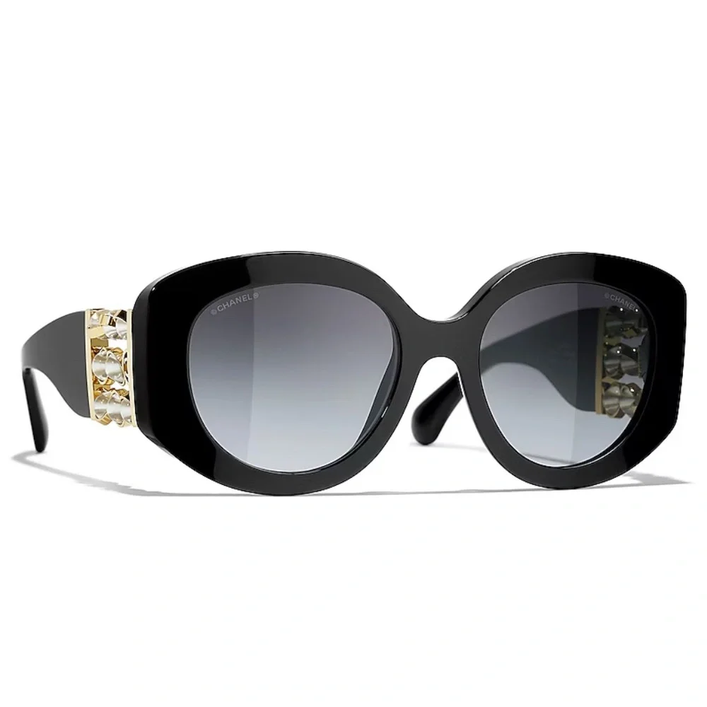 CHANEL 
Oval Sunglasses CH5543A
Full Inclusion - Picture 2 of 12